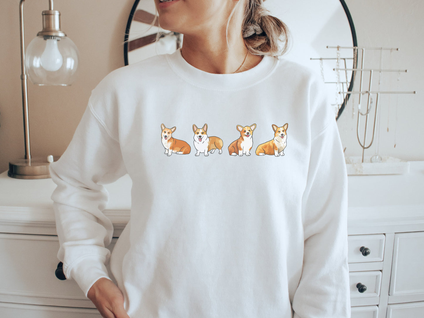 Cute Corgi Dog Mom Sweatshirt