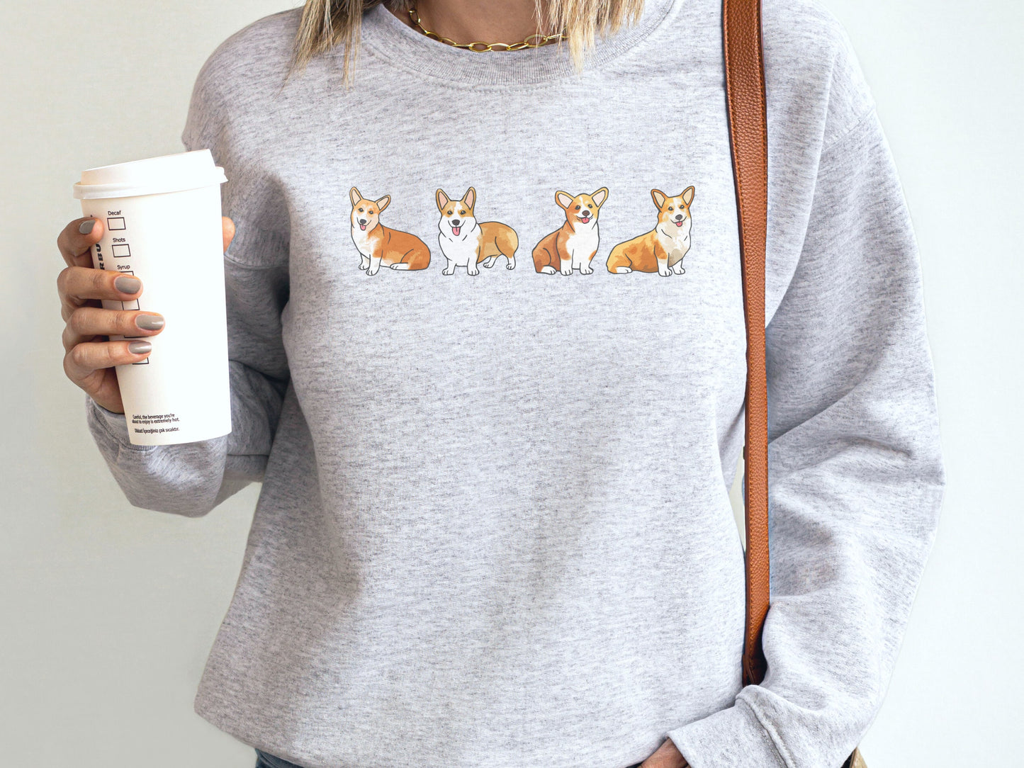 Cute Corgi Dog Mom Sweatshirt
