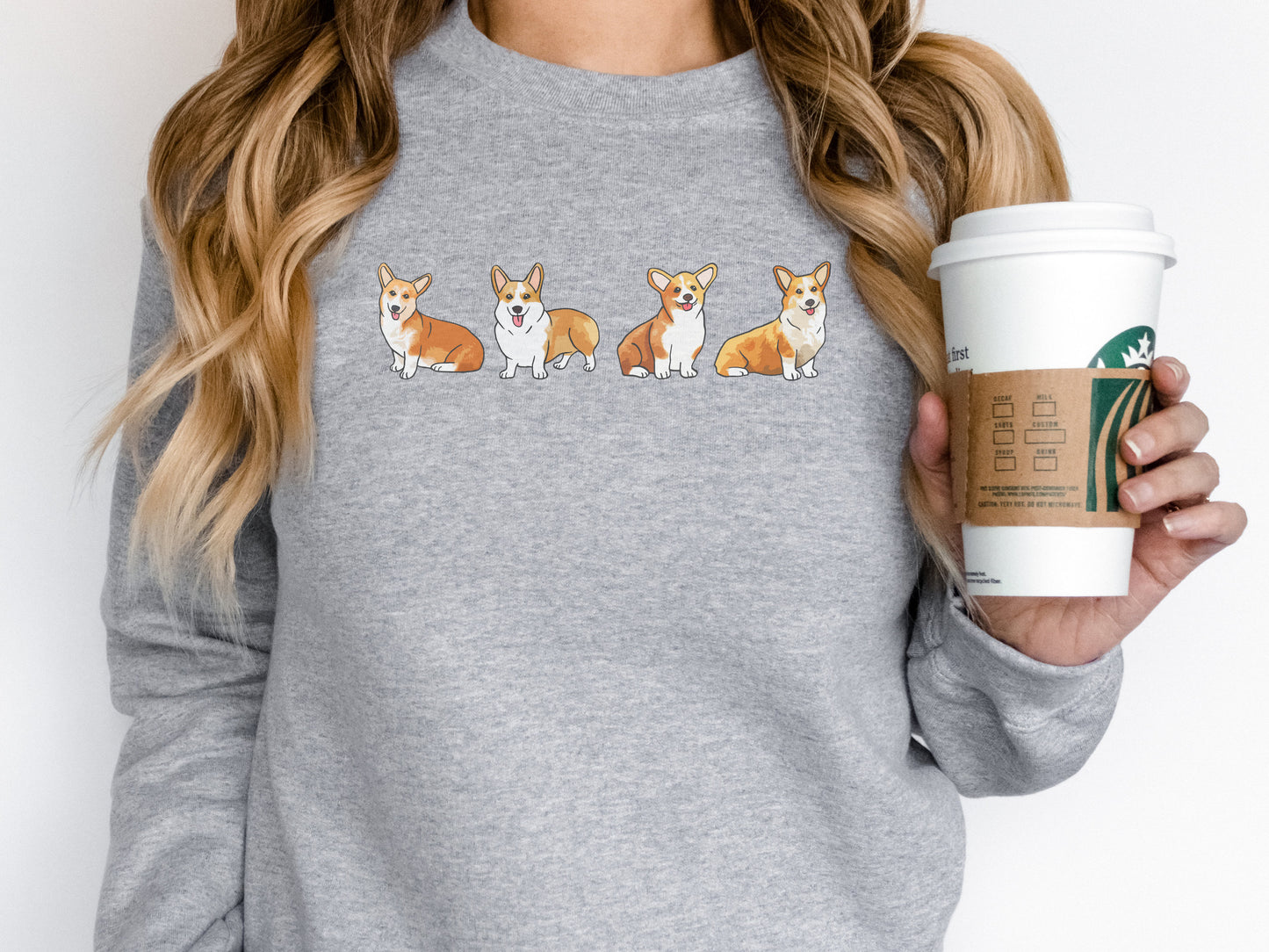 Cute Corgi Dog Mom Sweatshirt