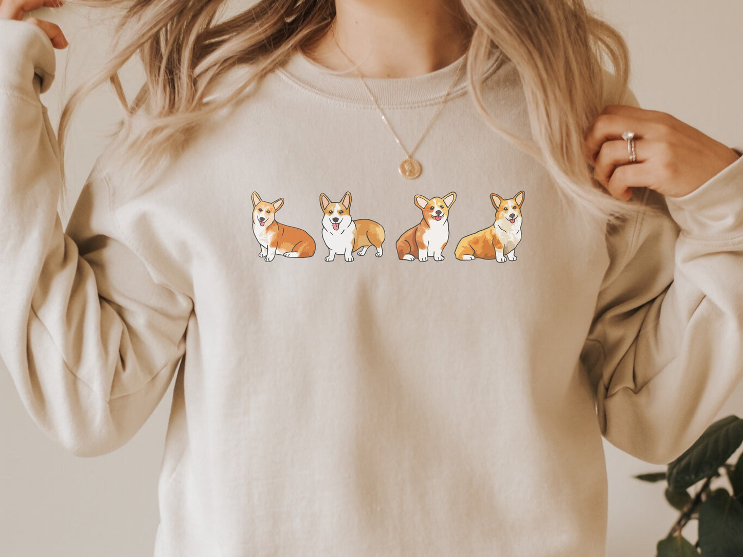 Cute Corgi Dog Mom Sweatshirt