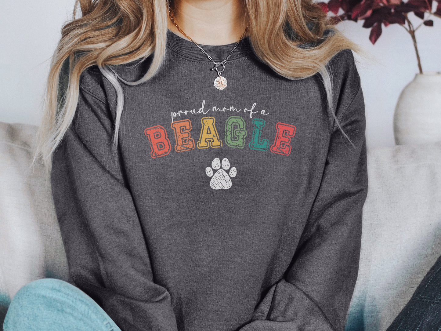 Beagle Dog Mom Sweatshirt