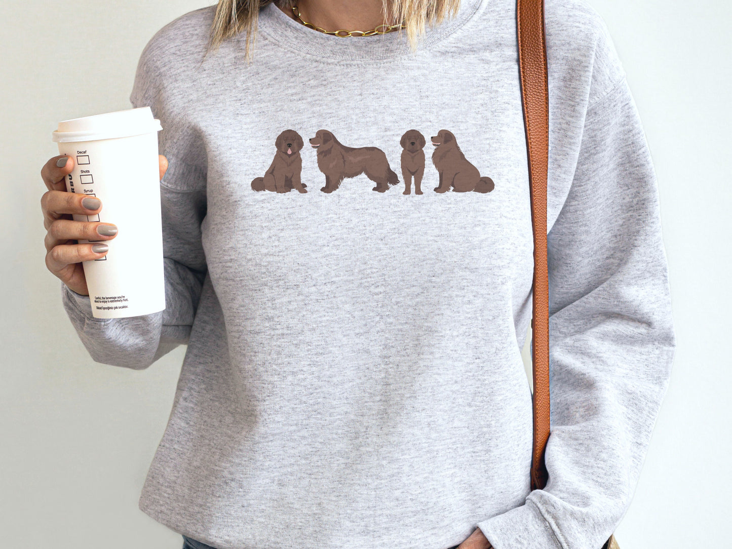 Cute Newfie Dog Mom Sweatshirt