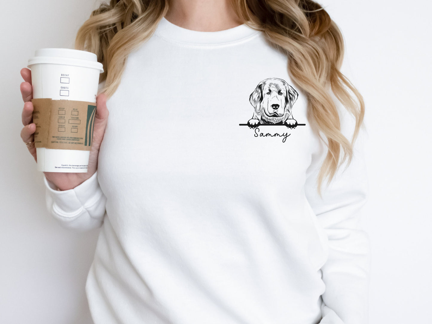 Personalized Newfie Dog Sweatshirt