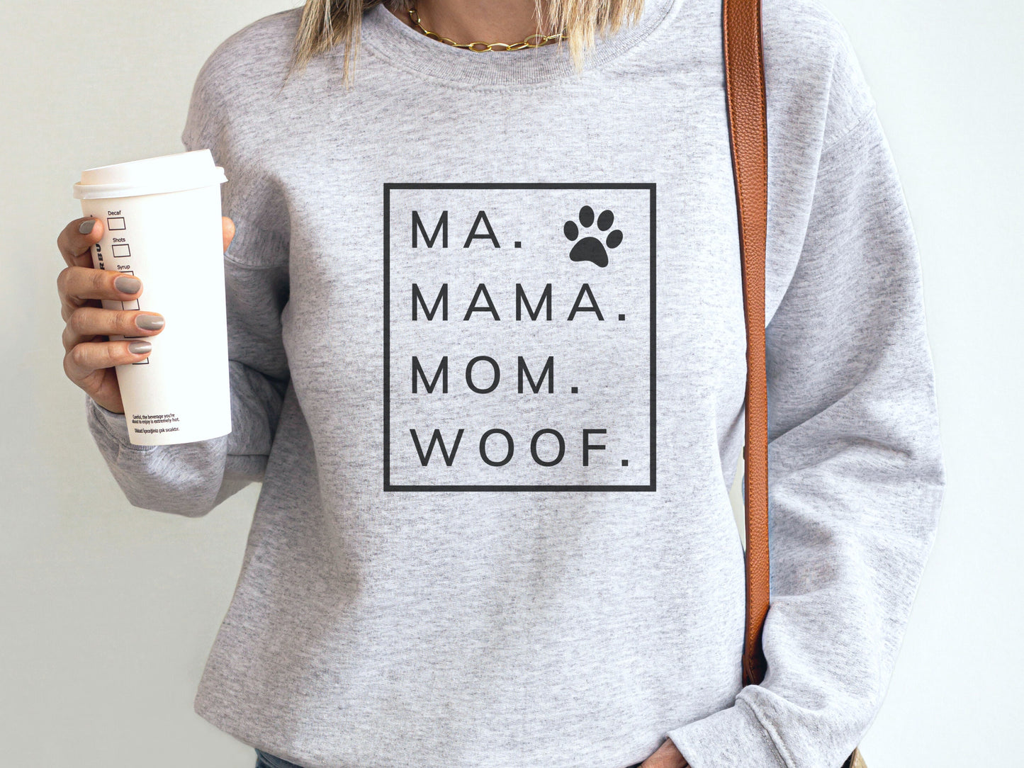 Ma Mama Mom Woof Funny Dog Mom Shirt