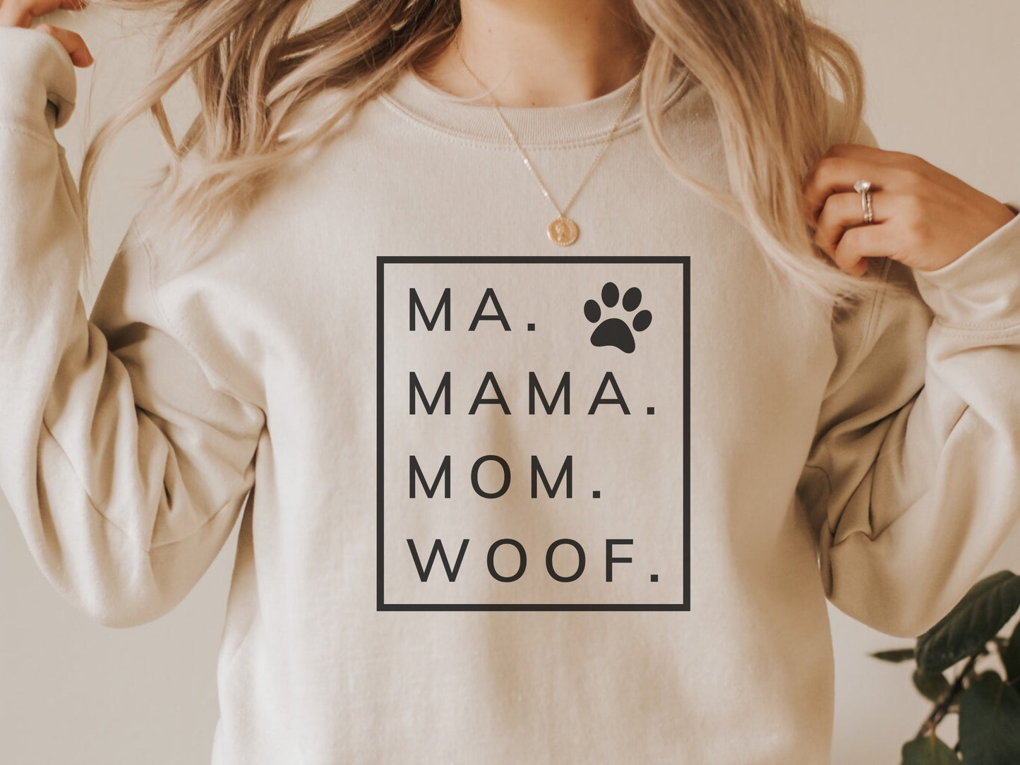 Ma Mama Mom Woof Funny Dog Mom Shirt