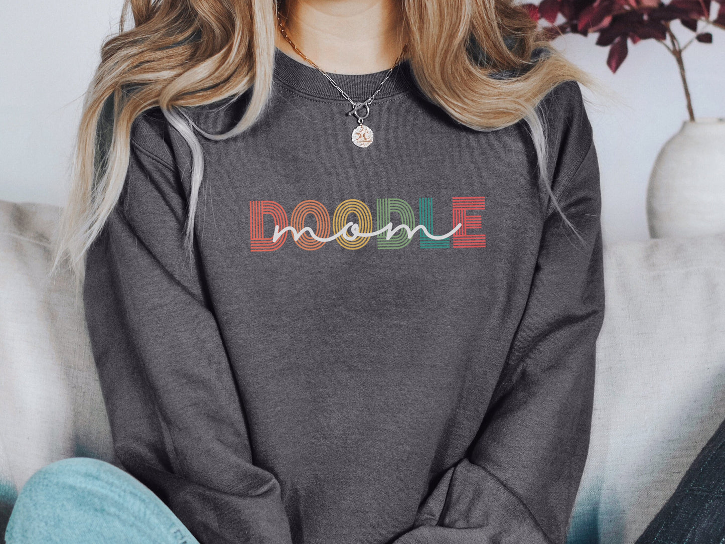 Retro Goldendoodle Mom Sweatshirt