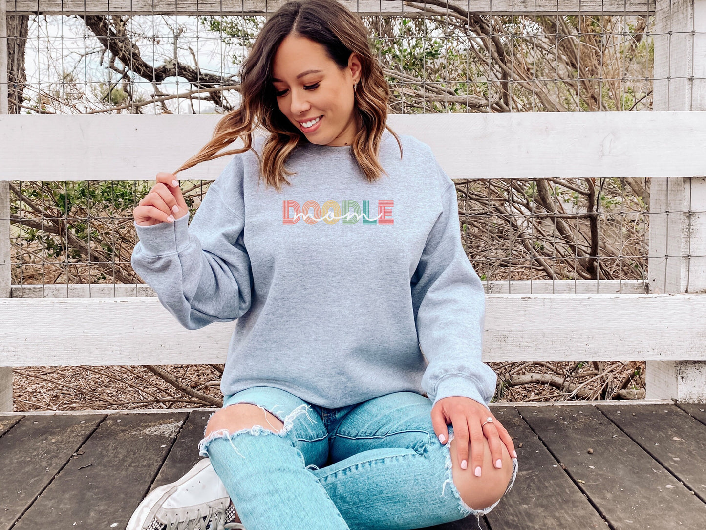 Retro Goldendoodle Mom Sweatshirt