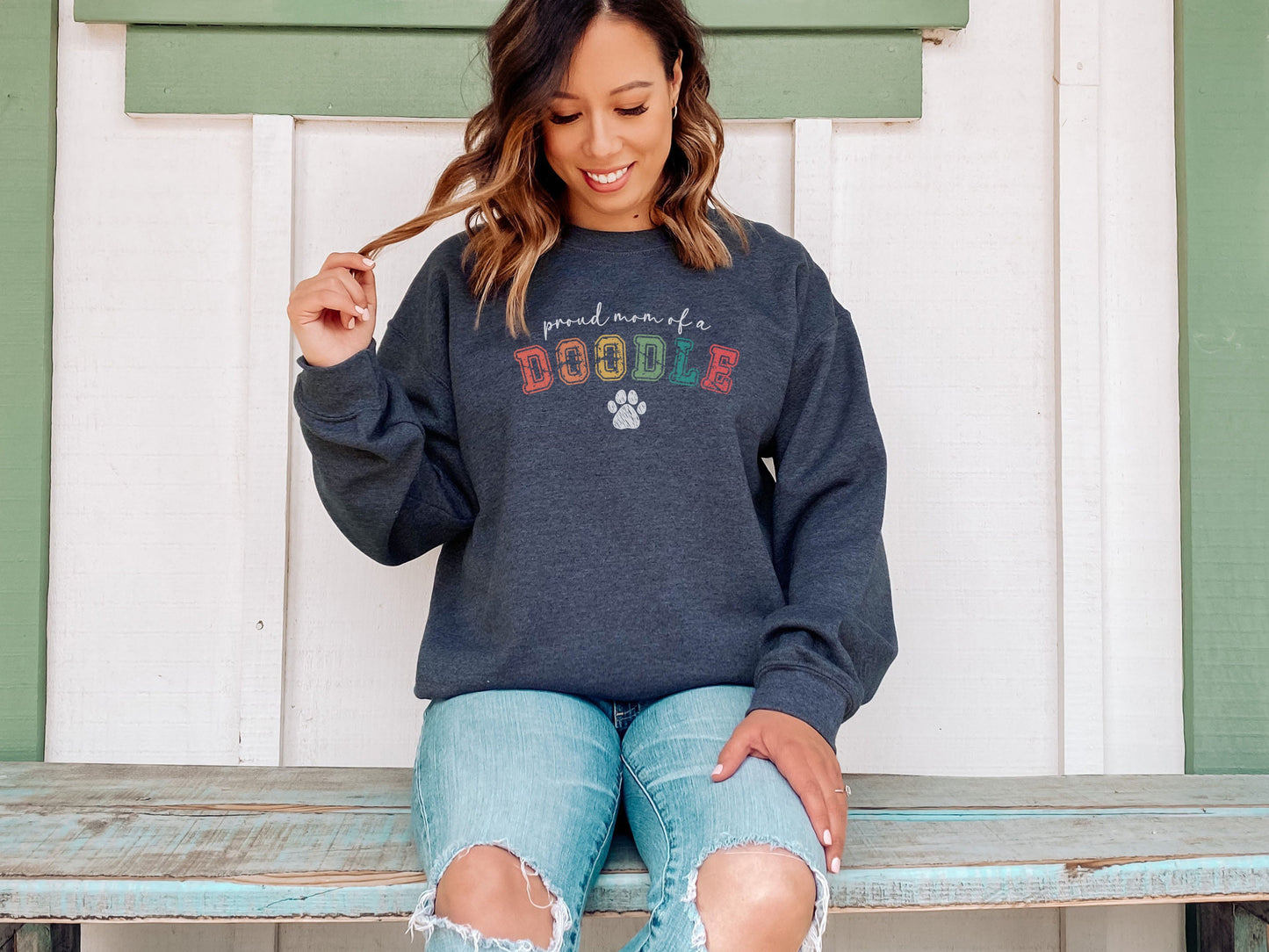 Vintage Goldendoodle Mom Sweatshirt