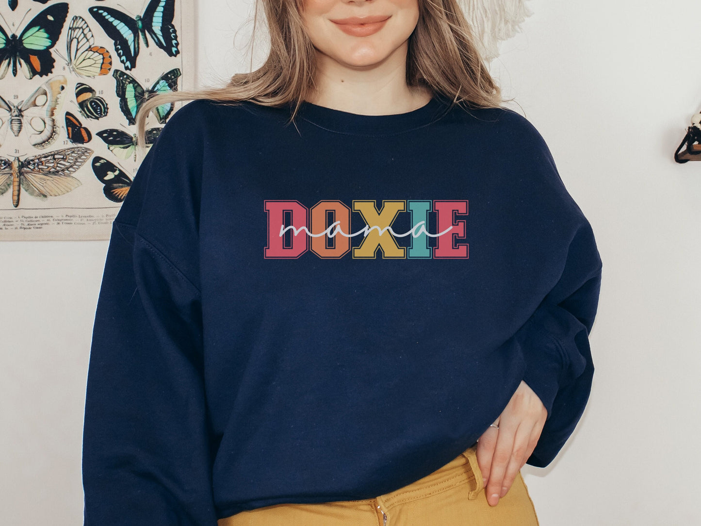 Retro Dachshund Mom Sweatshirt
