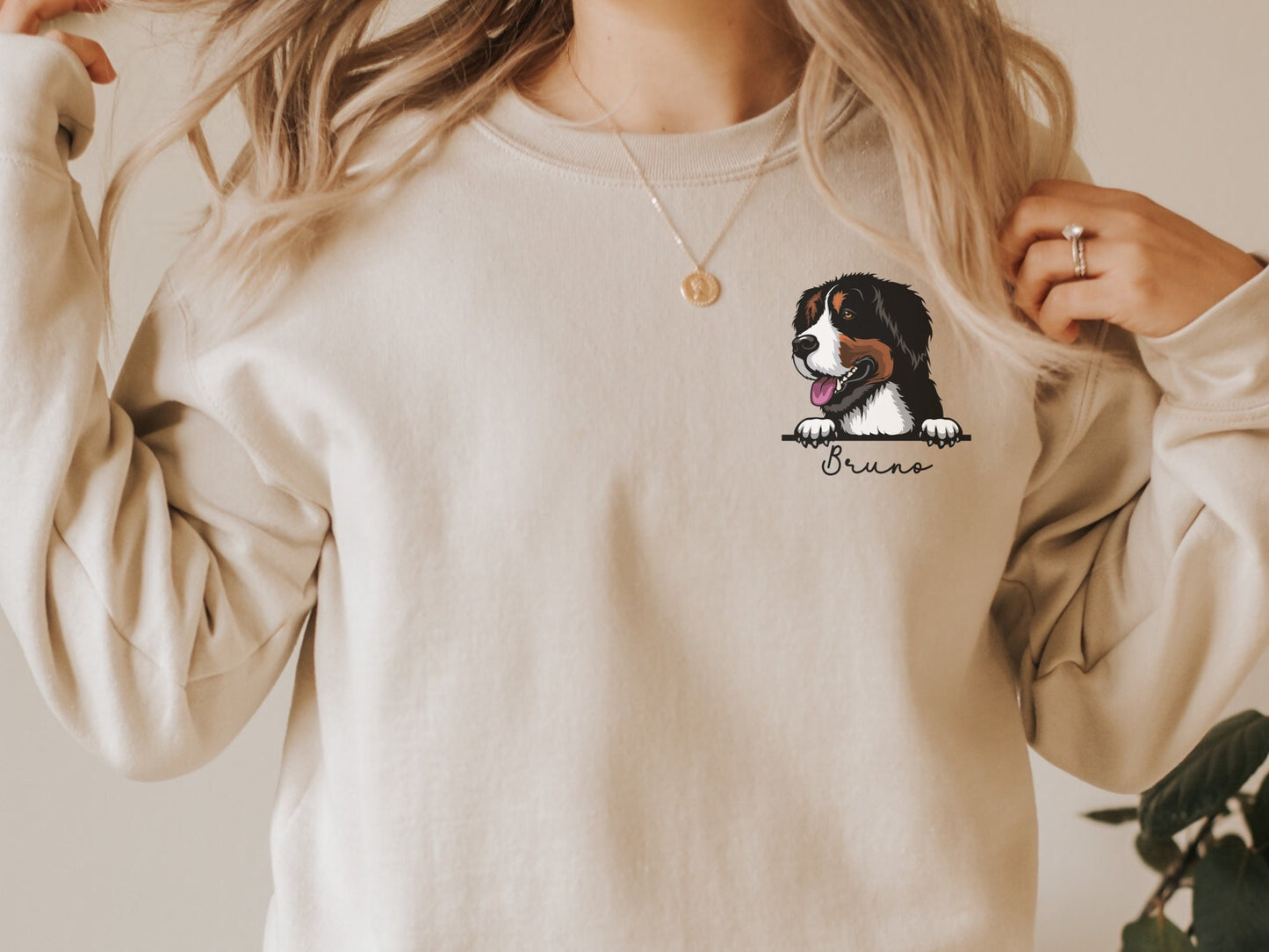 Personalized Bernese Mountain Dog Sweatshirt