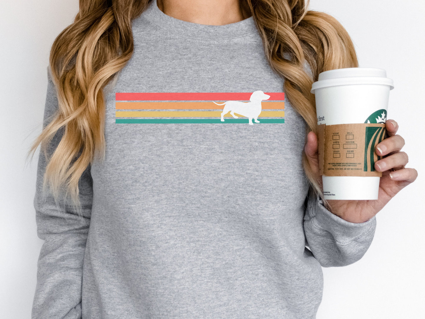 Retro Dachshund Mom Sweatshirt