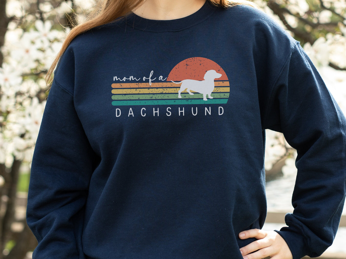 Retro Dachshund Mom Sweatshirt