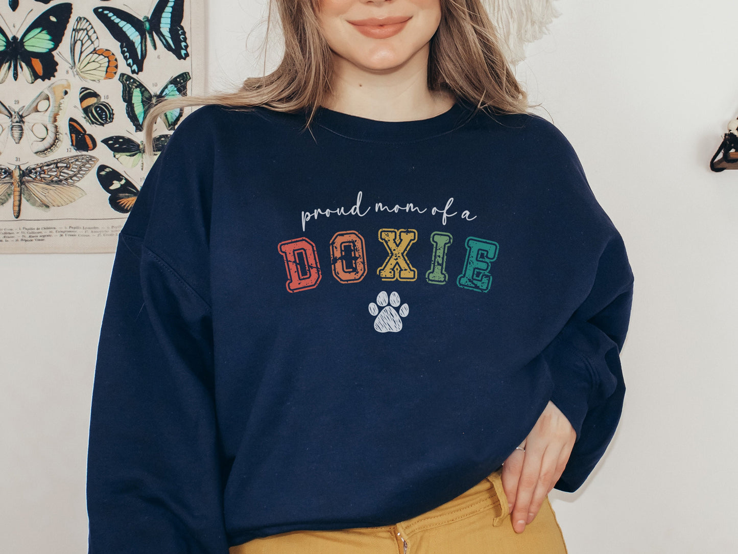 Retro Dachshund Mom Sweatshirt