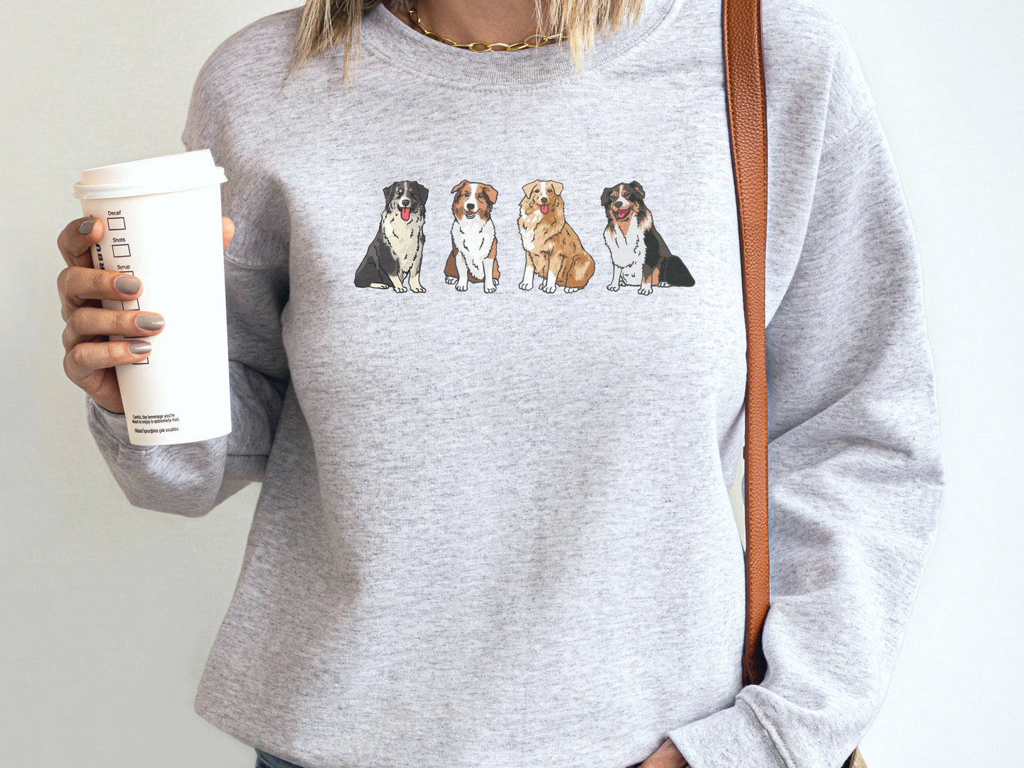 Australian Shepherd Mixed Dog Mom Sweatshirt