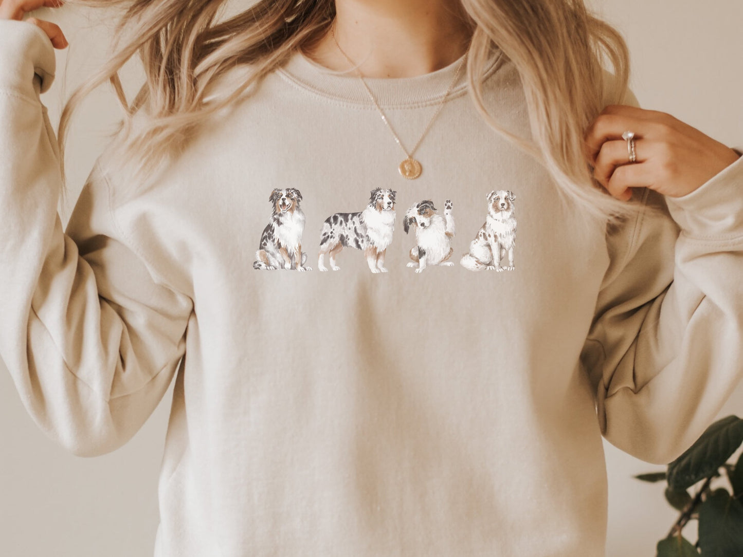 Retro Australian Shepherd Mom Sweatshirt
