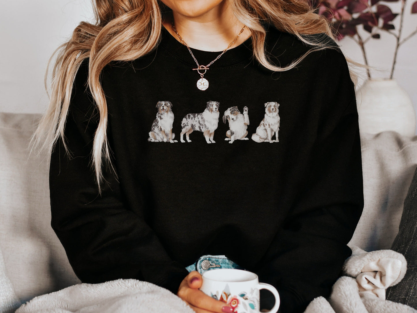 Retro Australian Shepherd Mom Sweatshirt