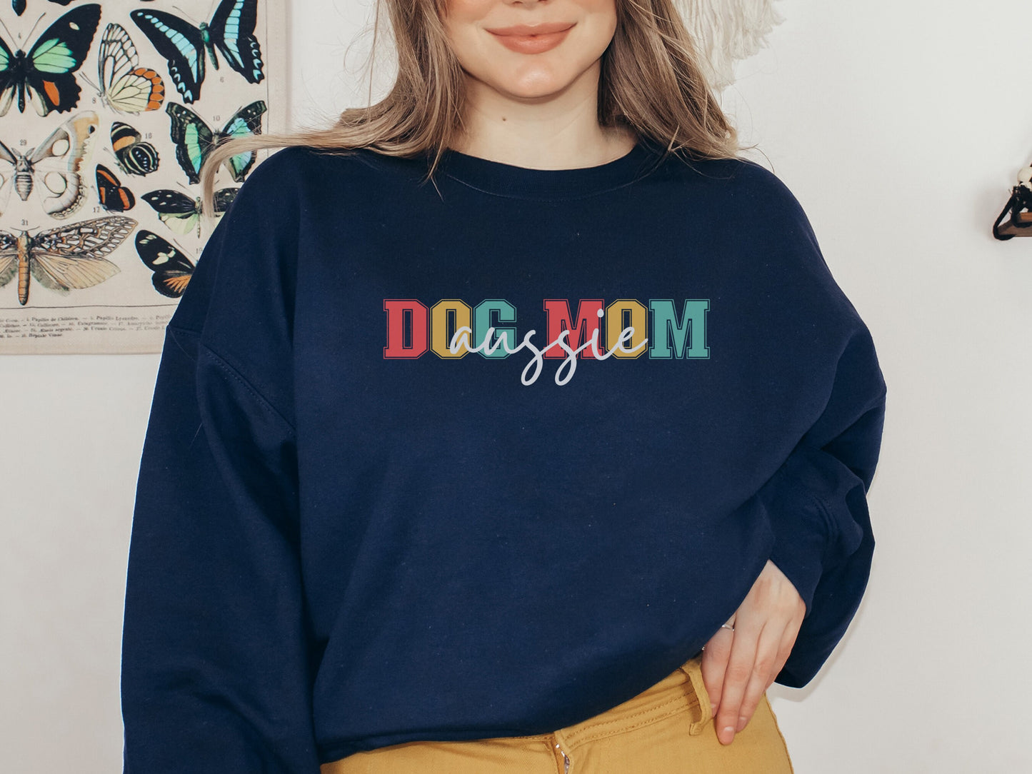 Retro Australian Shepherd Mom Sweatshirt
