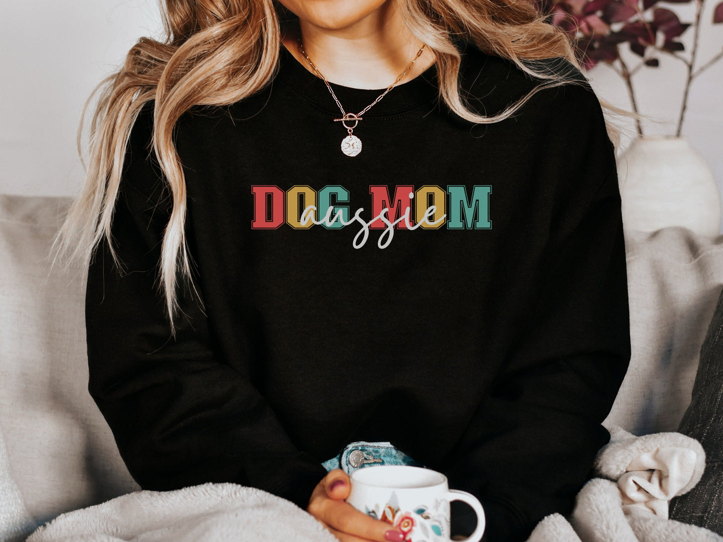 Retro Australian Shepherd Mom Sweatshirt