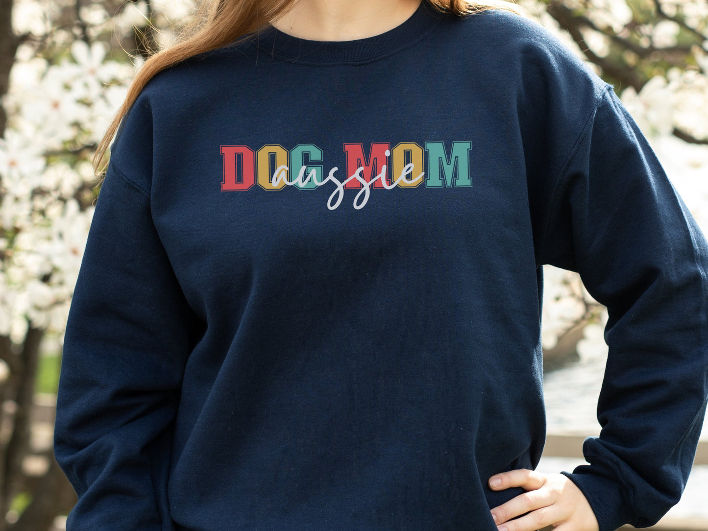 Retro Australian Shepherd Mom Sweatshirt