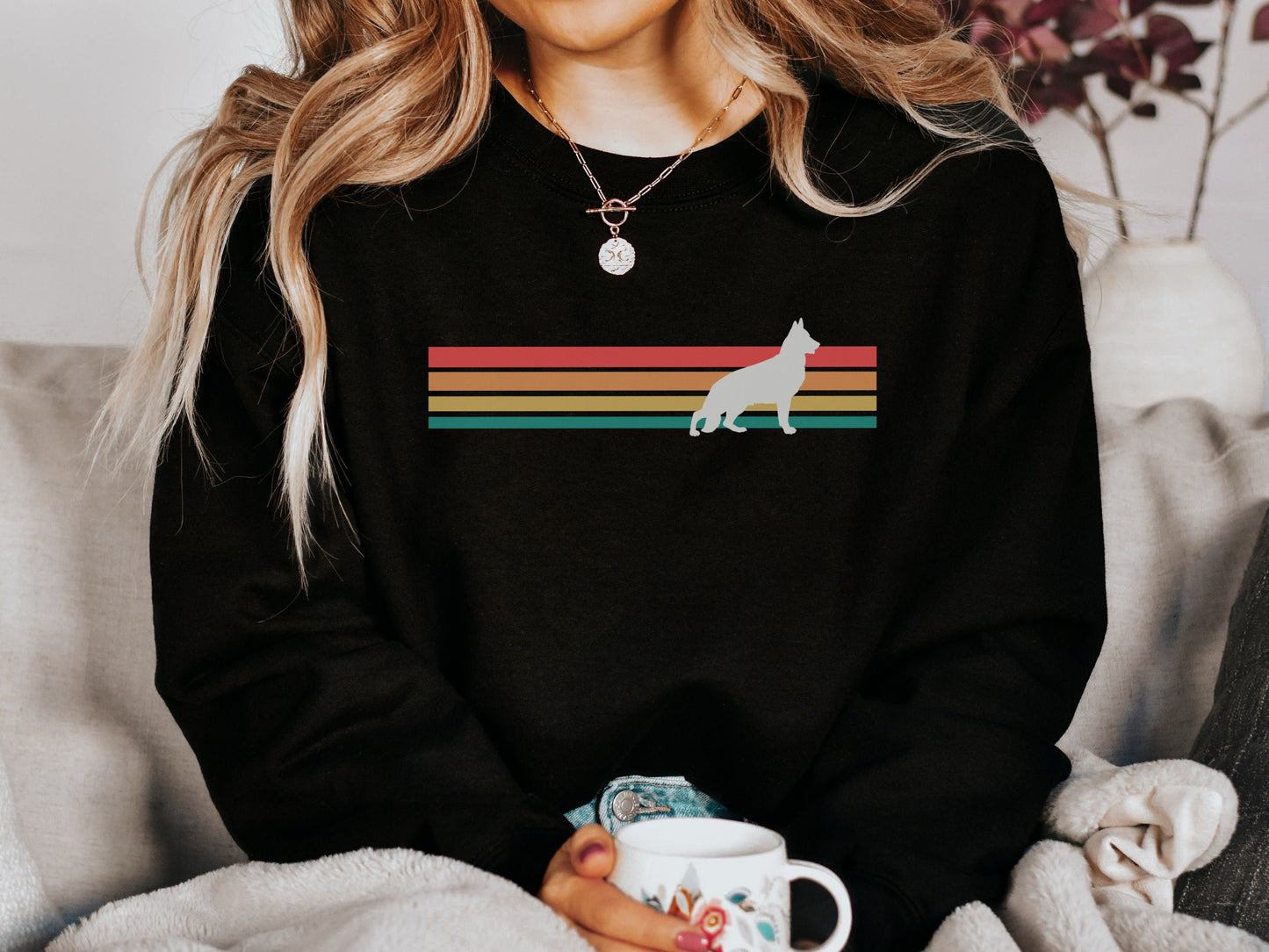 Vintage style German Shepherd Dog Mom Sweatshirt