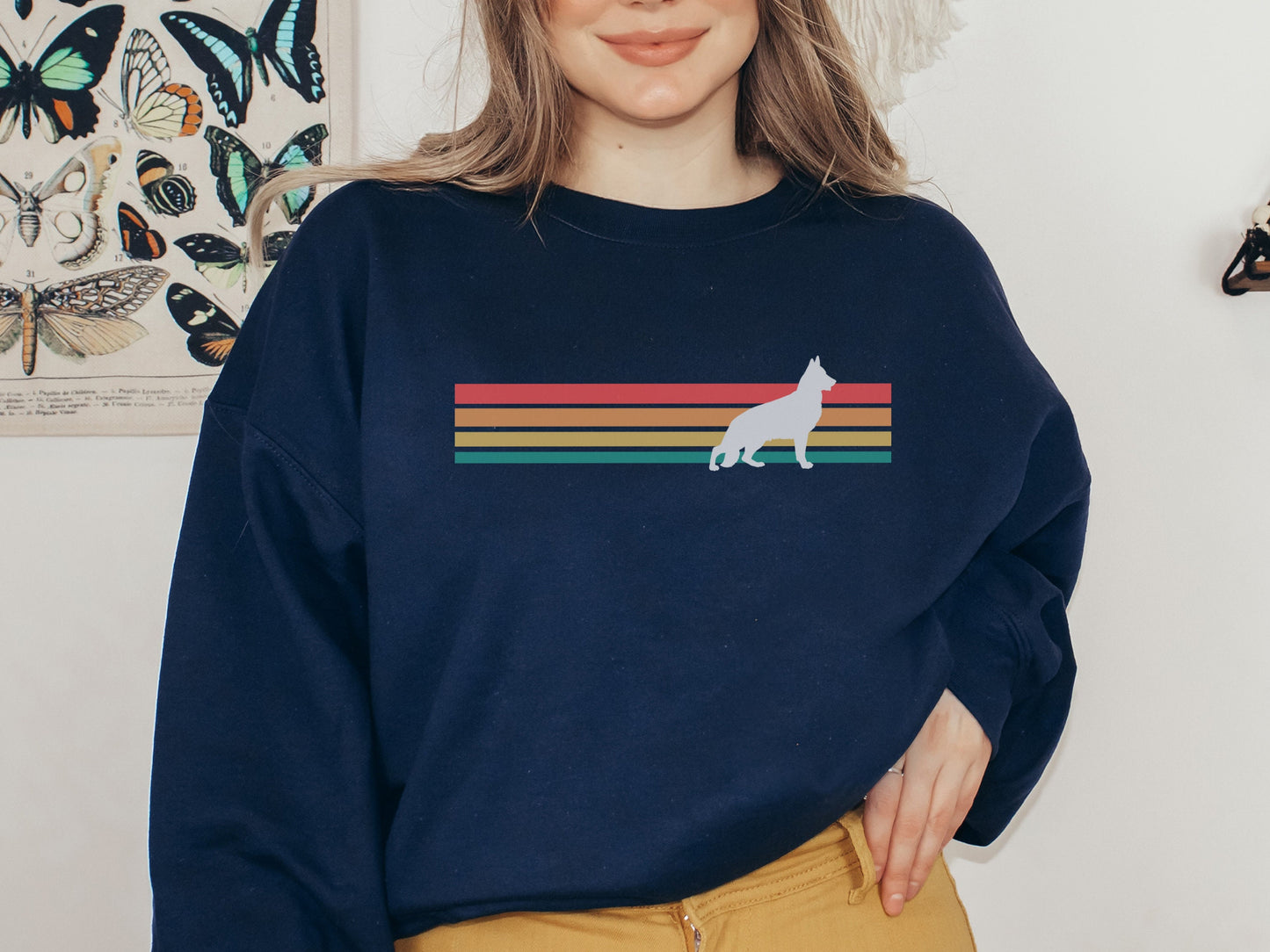 Vintage style German Shepherd Dog Mom Sweatshirt