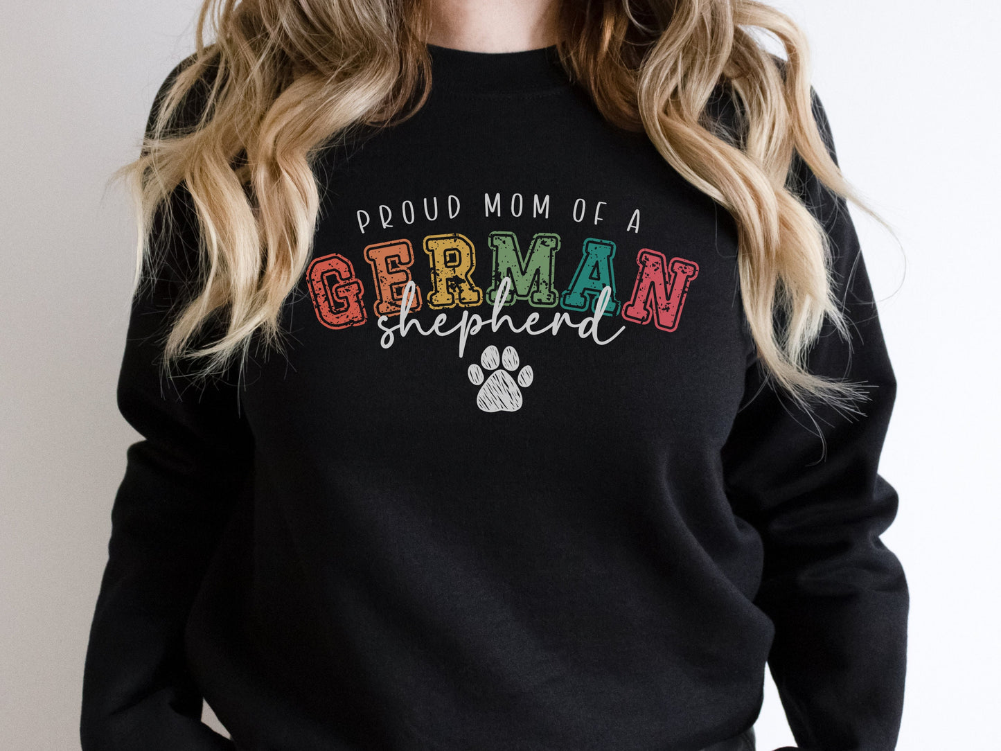 Vintage style German Shepherd Dog Mom Sweatshirt