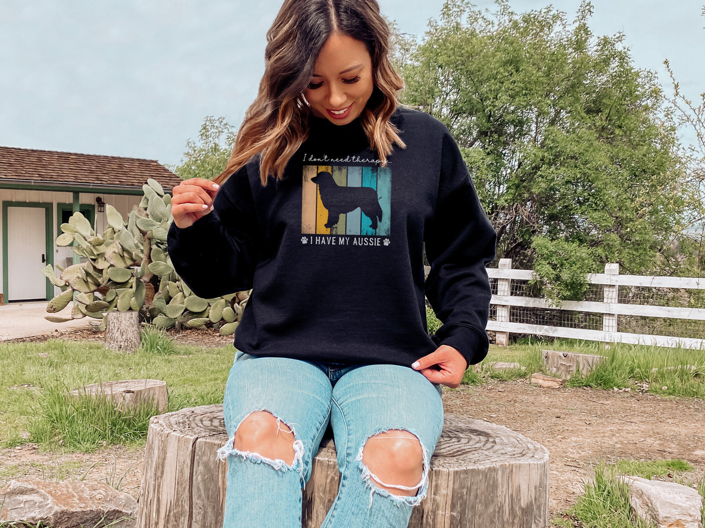 Funny Australian Shepherd Mom Sweatshirt