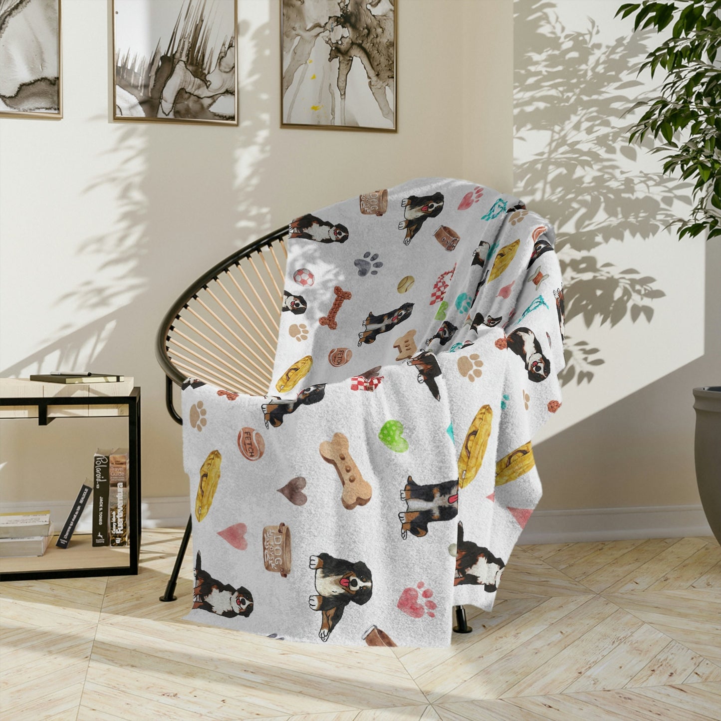 Bernese Mountain Dog Minky Blanket