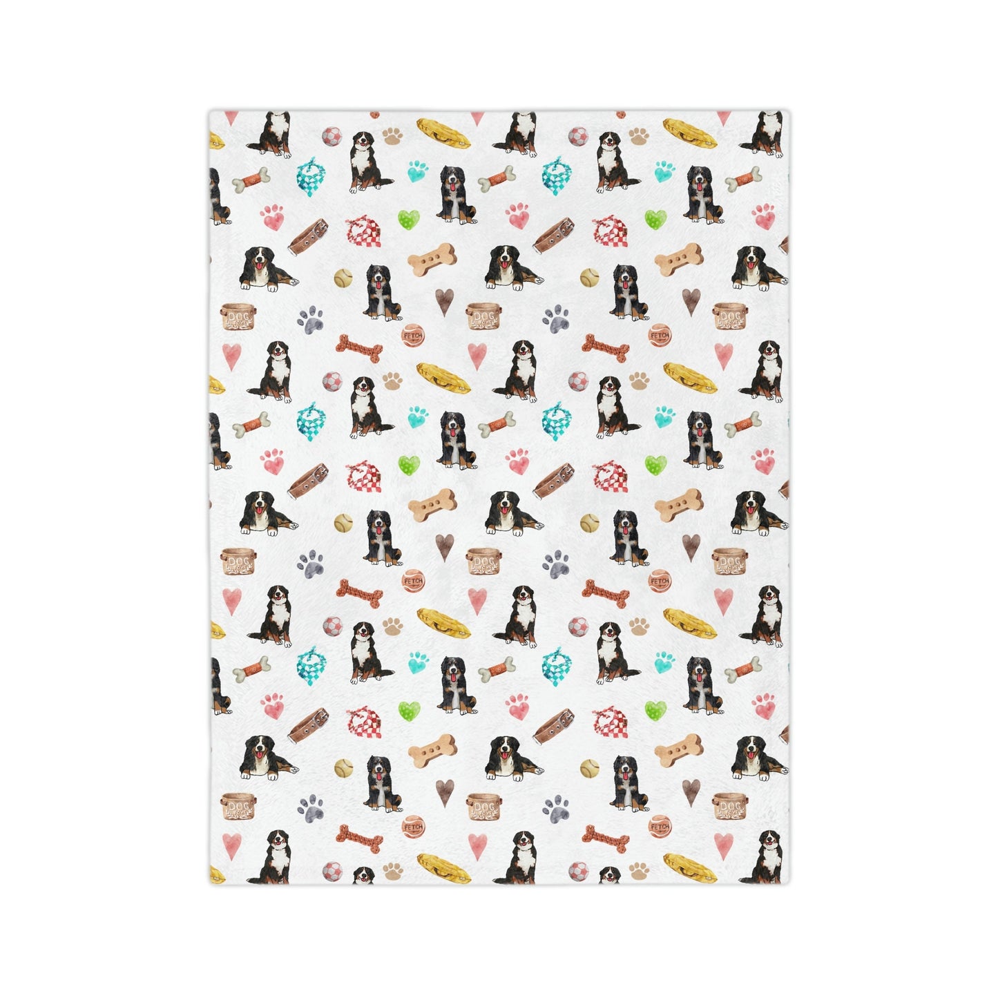 Bernese Mountain Dog Minky Blanket