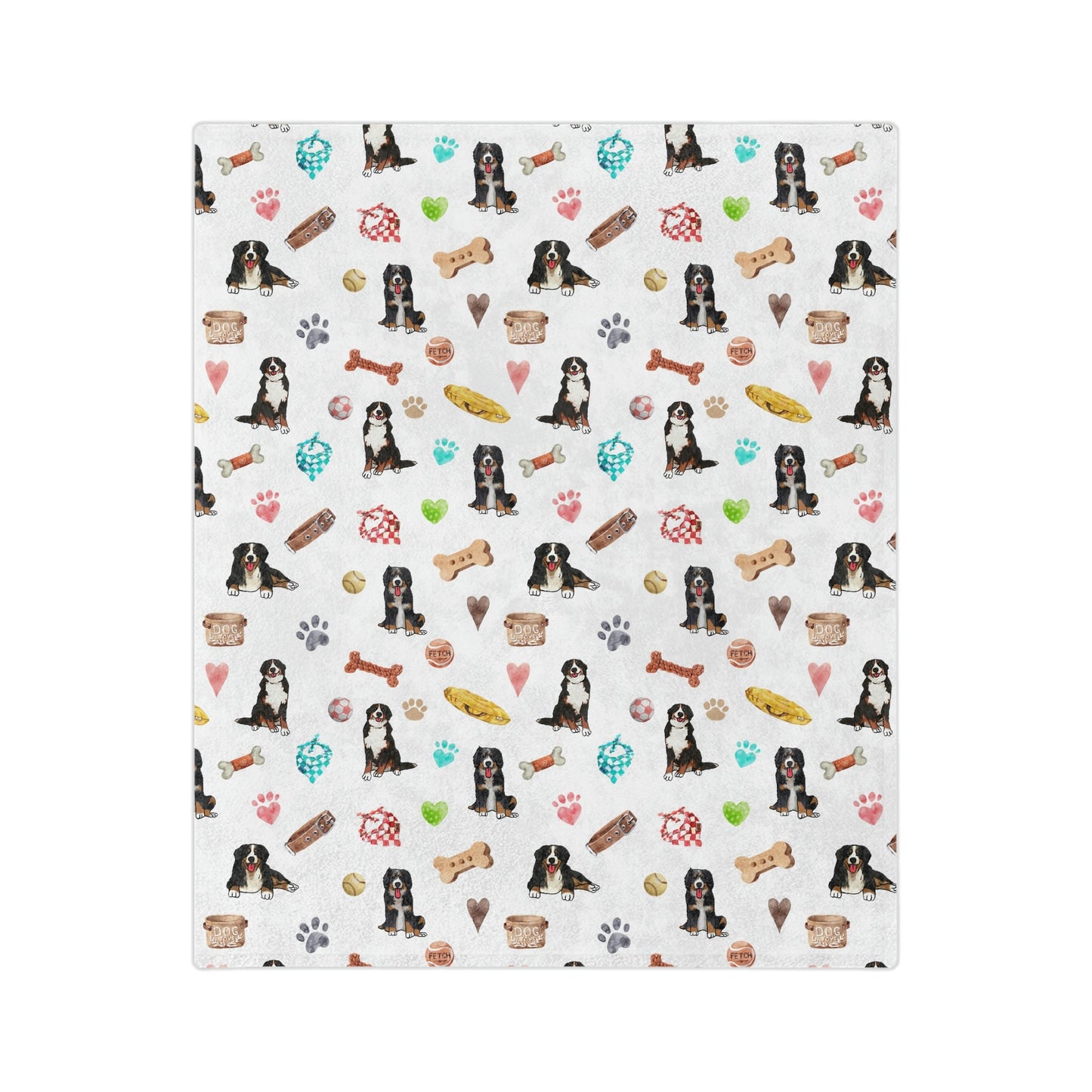 Bernese Mountain Dog Minky Blanket