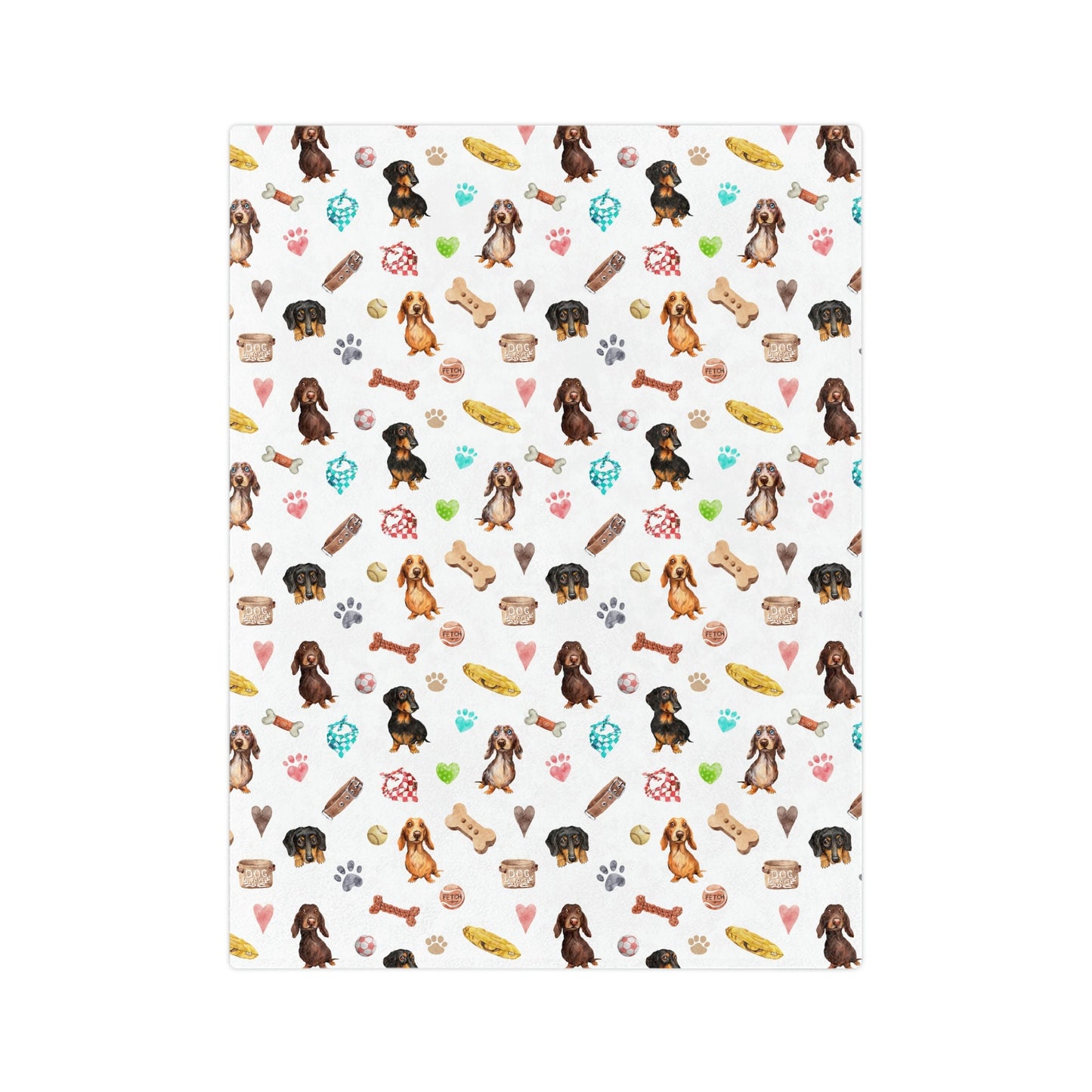 Dachshund Dog Minky Blanket