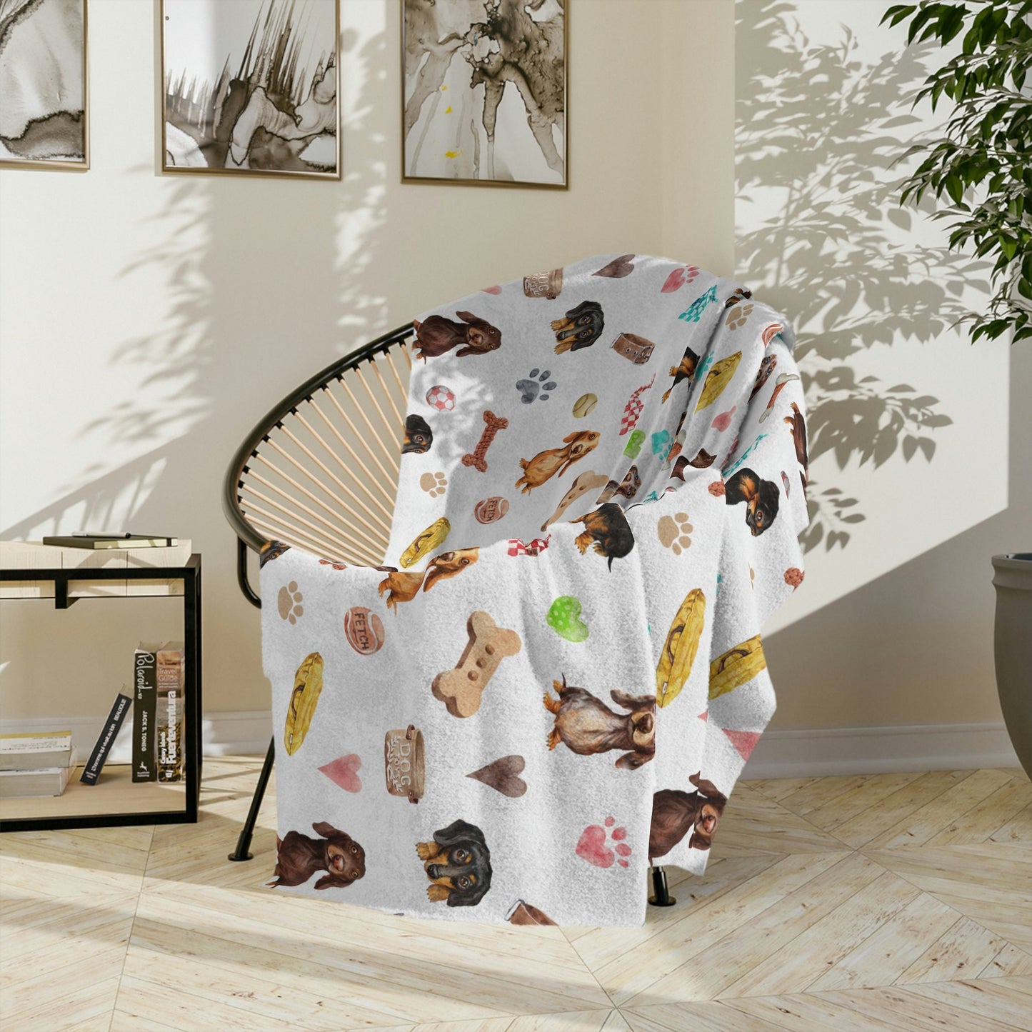 Dachshund Dog Minky Blanket