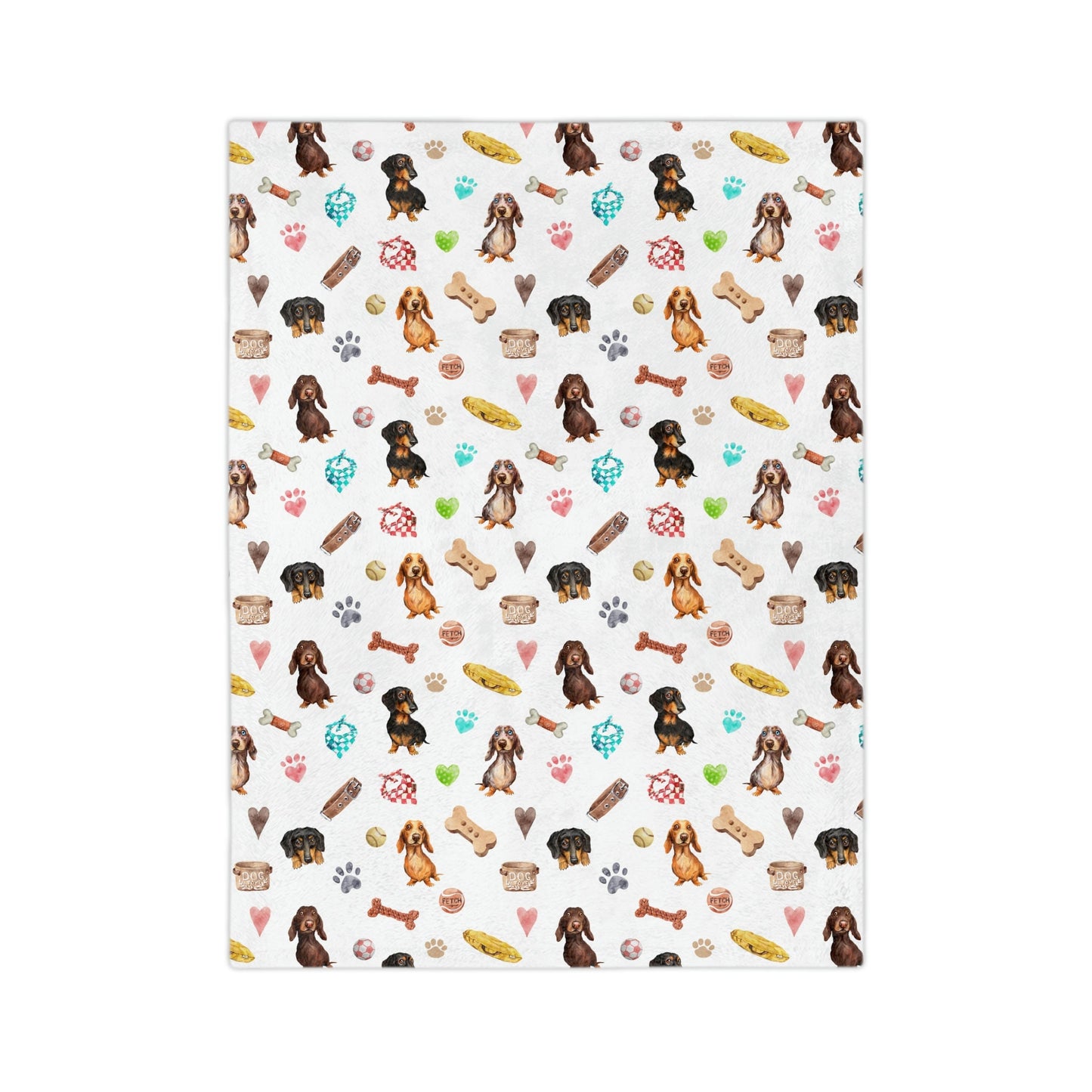 Dachshund Dog Minky Blanket