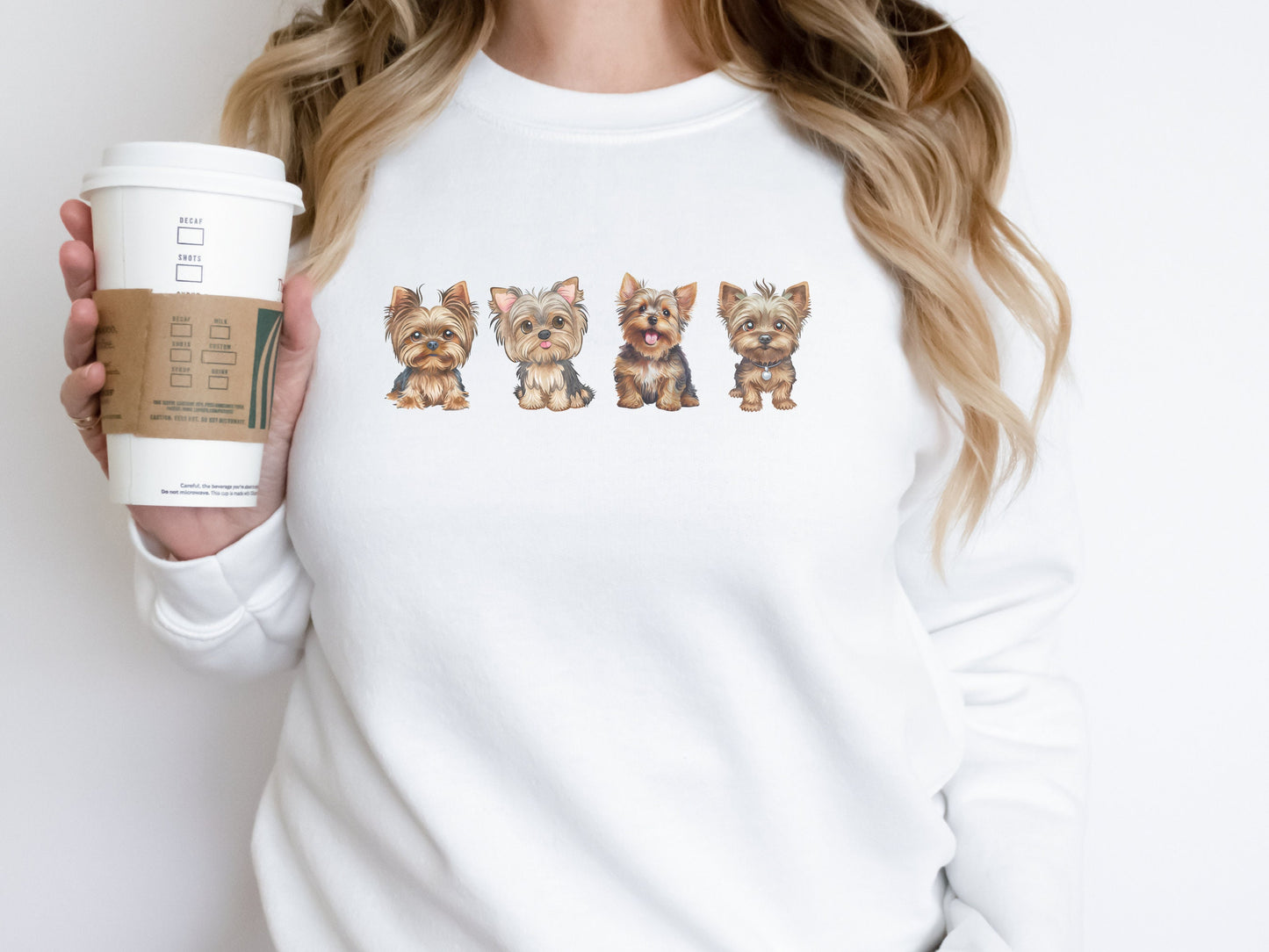Cute Yorkie Dog Mom Sweatshirt