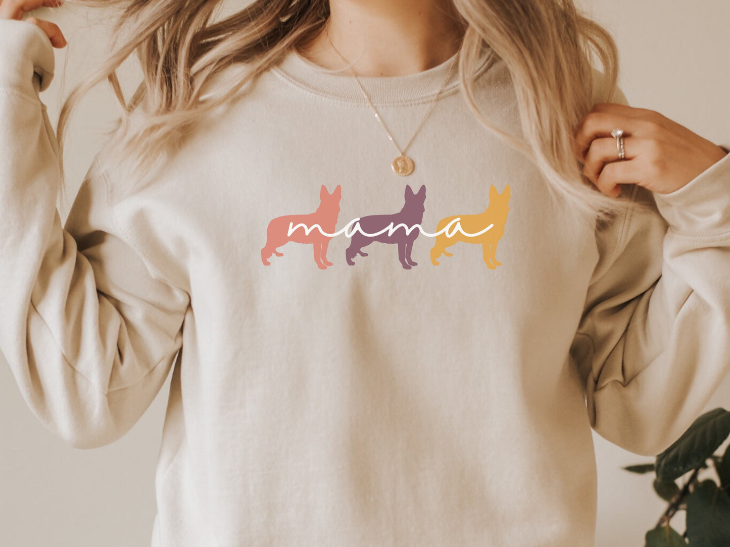 Cute German Shepherd Dog Mama Sweatshirt