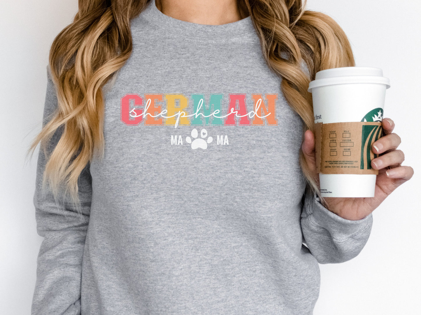 Retro German Shepherd Dog Mom Sweatshirt