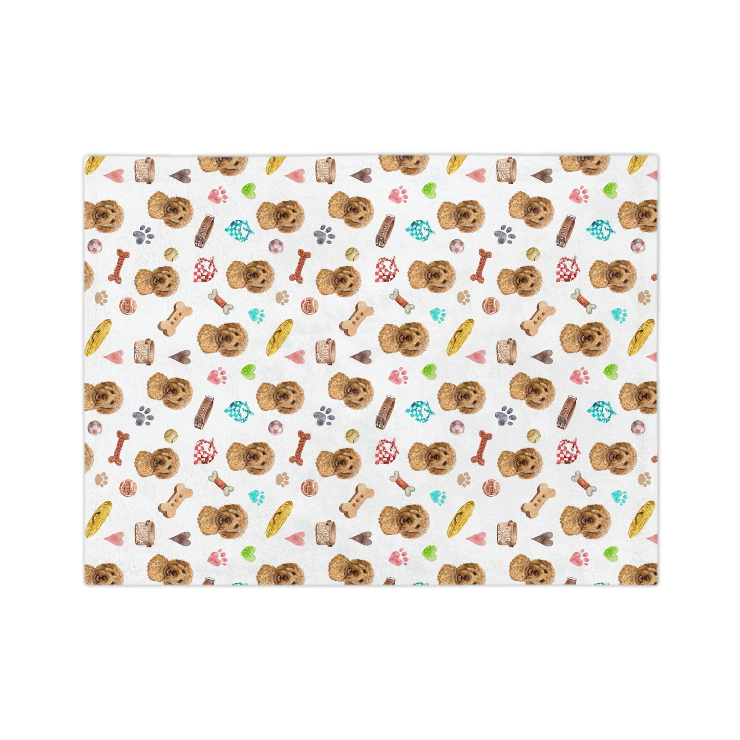 Goldendoodle Dog Minky Blanket