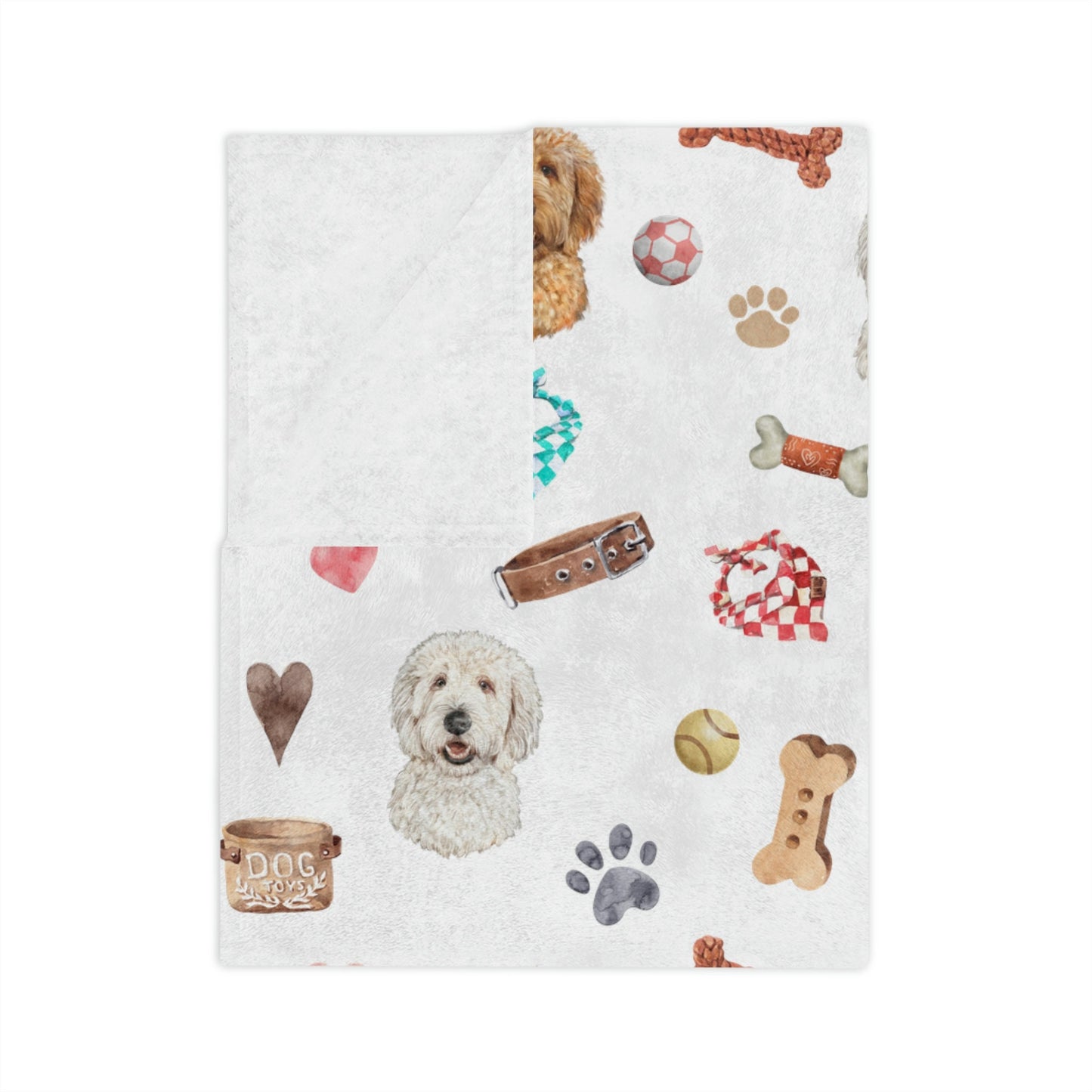 Goldendoodle MIX Dog Minky Blanket