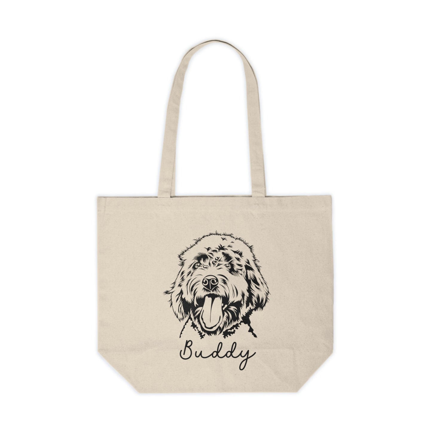 Personalized Goldendoodle Canvas Tote