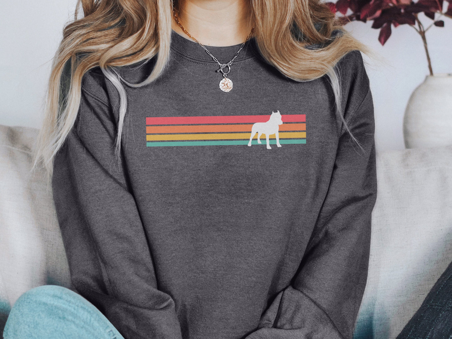 Retro Pit Bull Sweatshirt