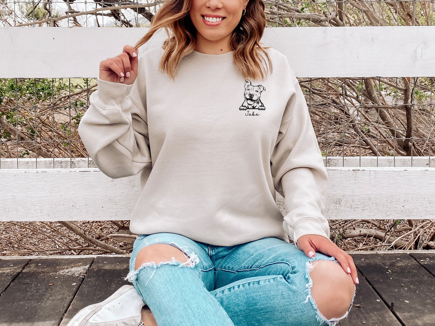 Personalized Pit Bull Sweatshirt