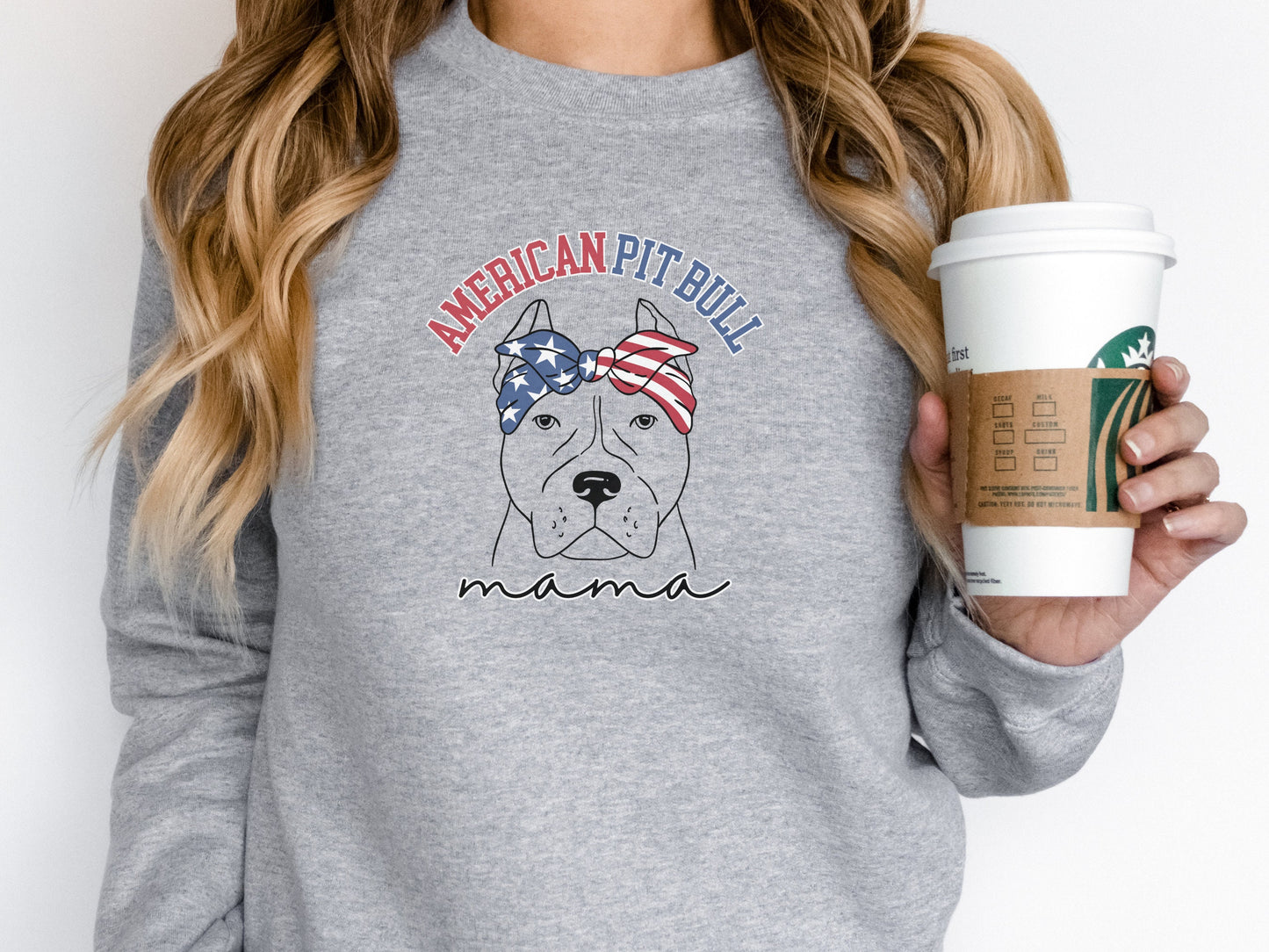 4th of July Pit Bull Sweatshirt