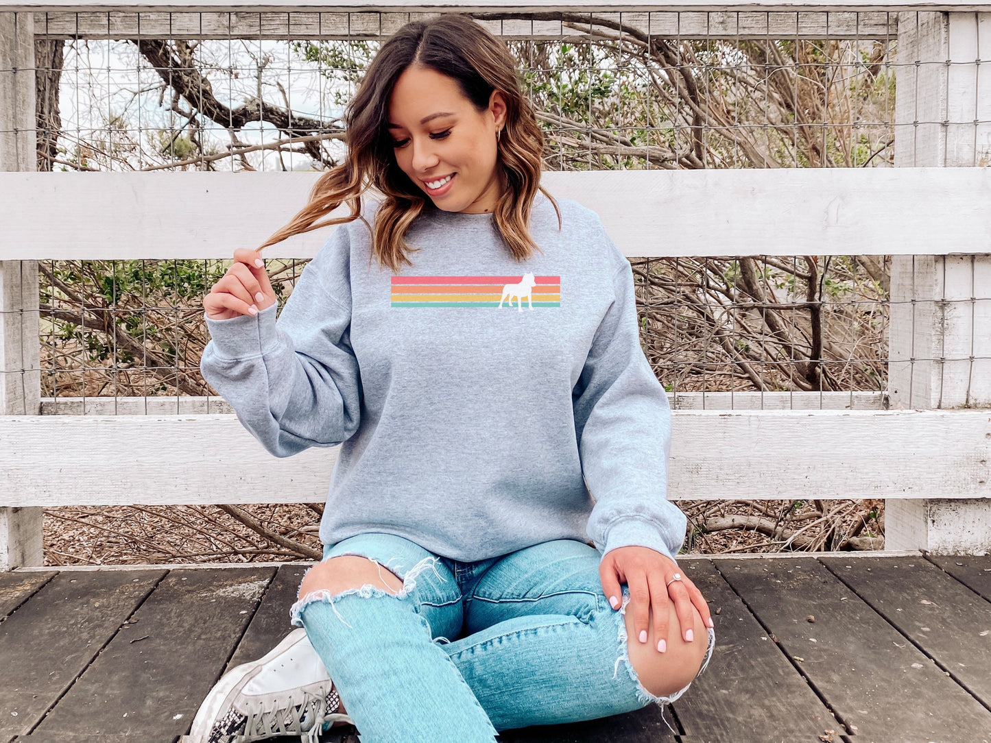 Retro Pit Bull Sweatshirt
