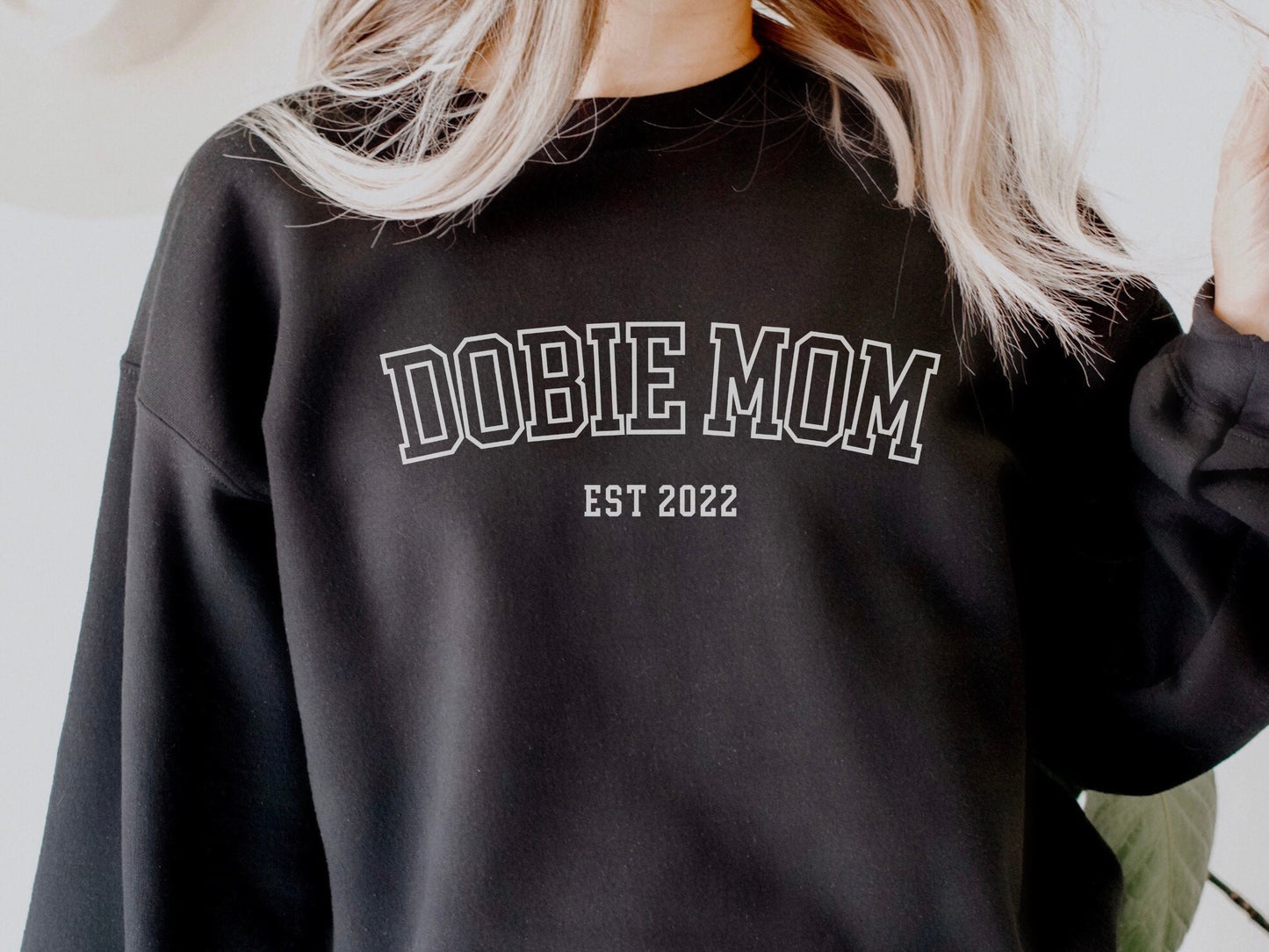 Personalized doberman dog mom sweatshirt
