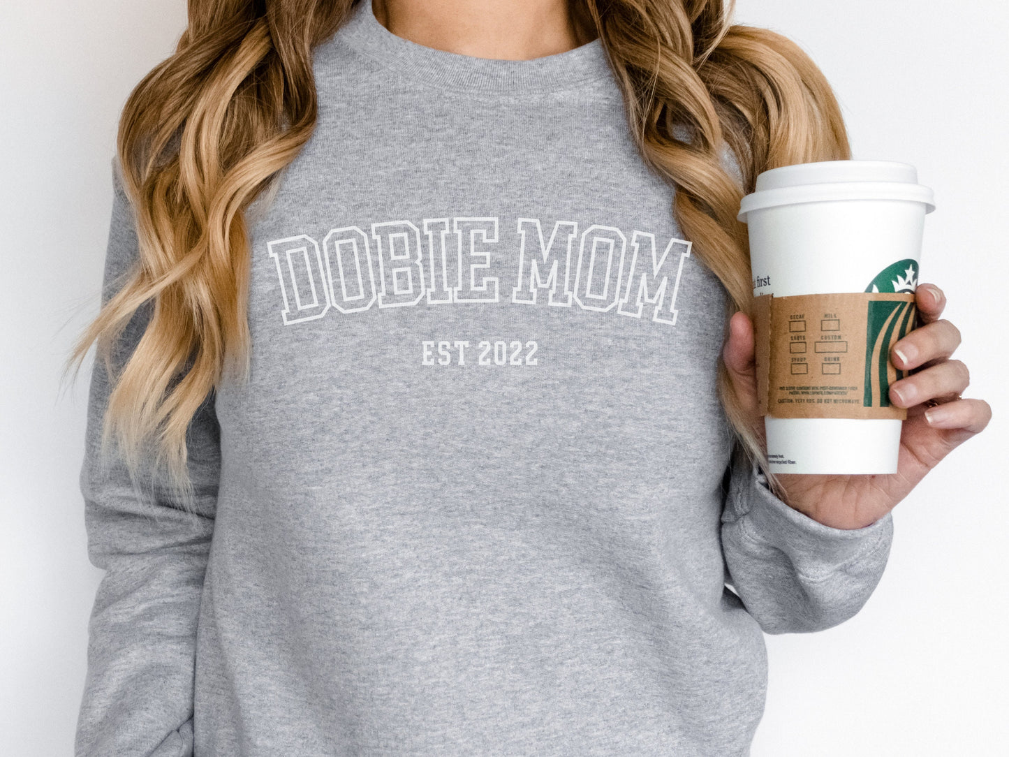Personalized doberman dog mom sweatshirt