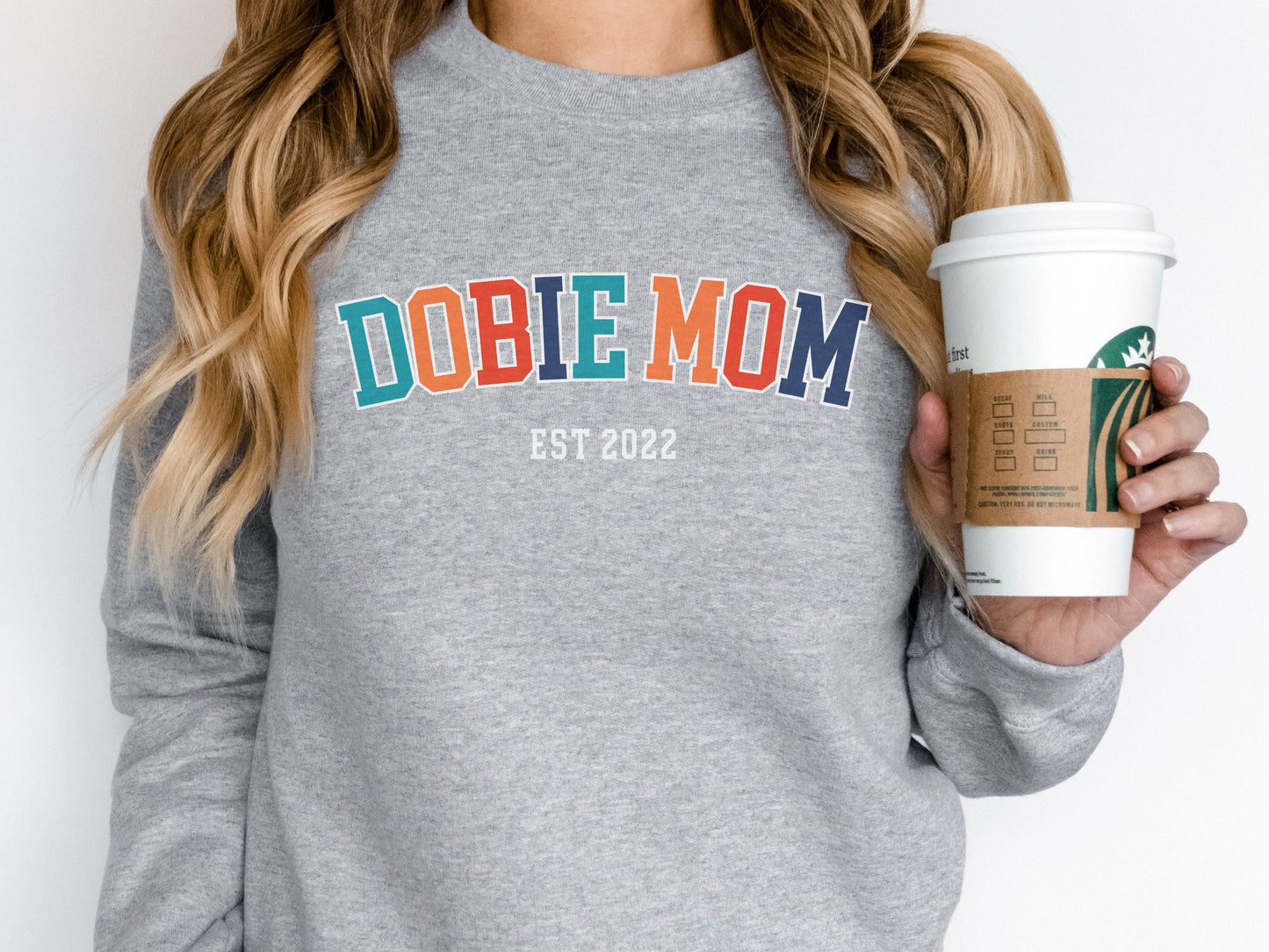 Personalized doberman dog mom sweatshirt