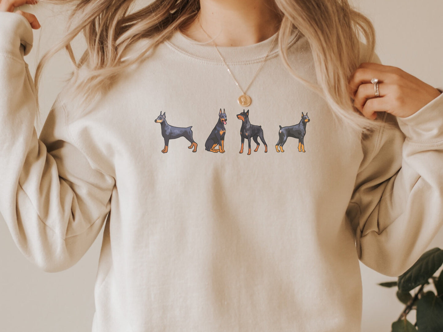 Doberman dog mom sweatshirt