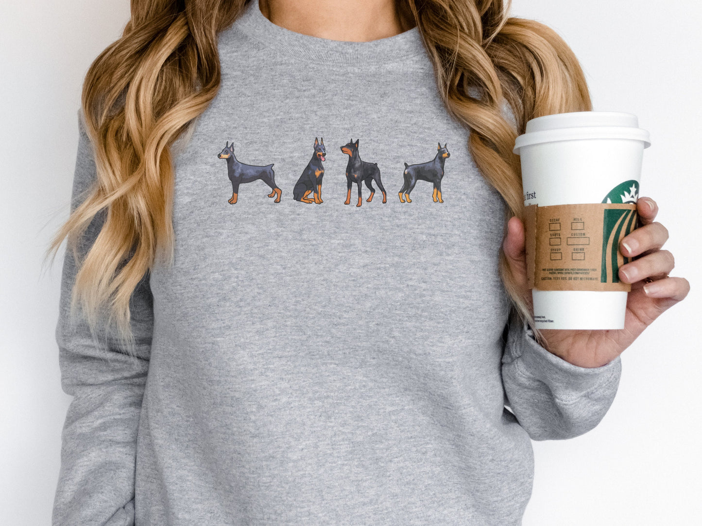 Doberman dog mom sweatshirt