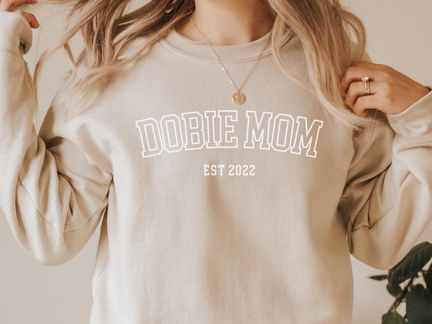 Personalized doberman dog mom sweatshirt