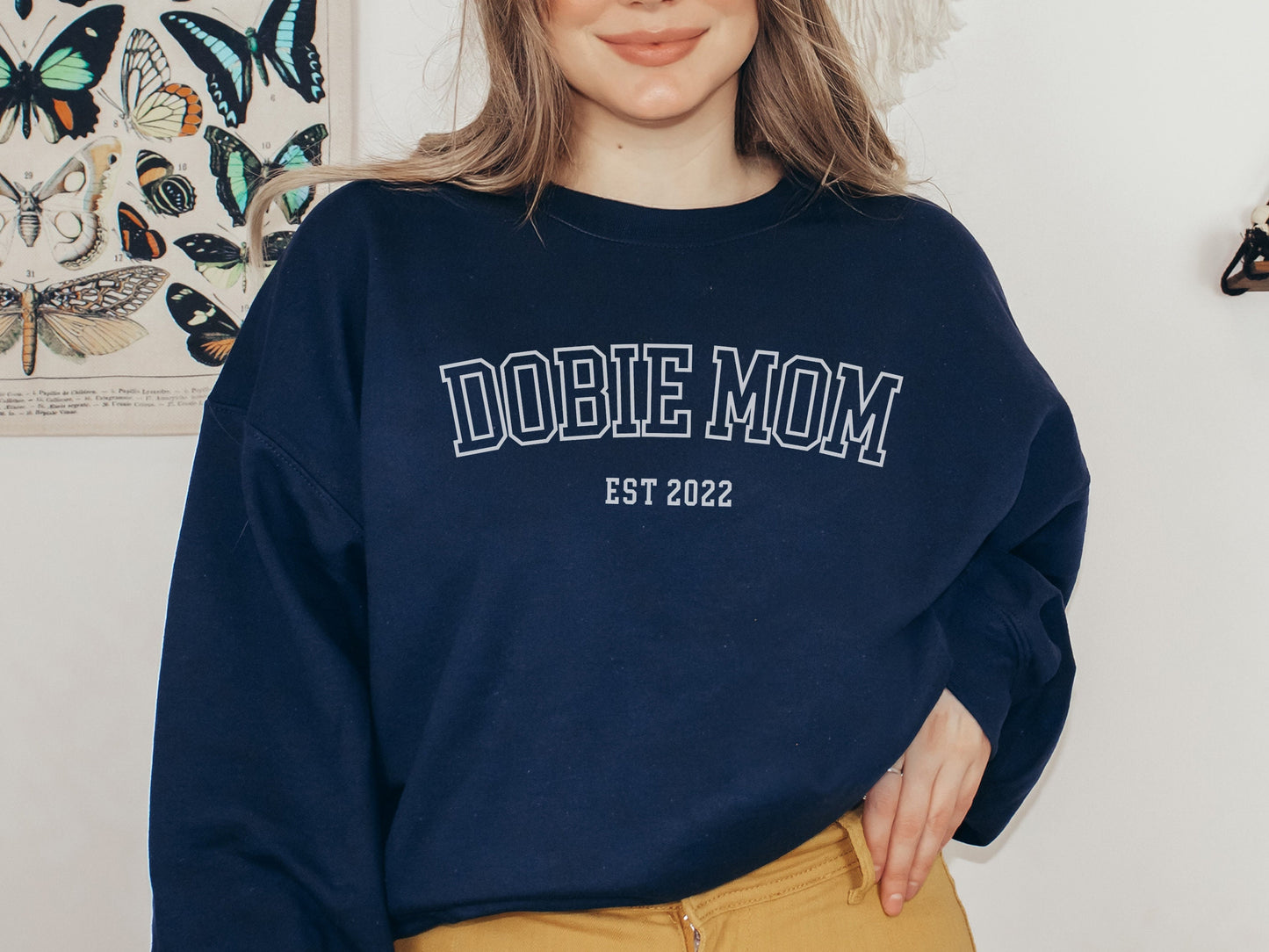 Personalized doberman dog mom sweatshirt